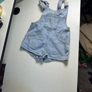 Zara Light Blue Denim Skirt with Back Patch Pockets